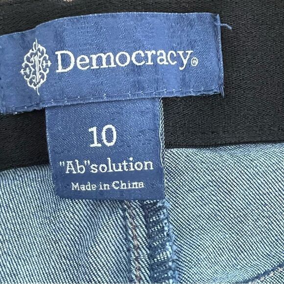 Democracy, straight leg jeans, women’s size 10, Ab”Solutions - Picture 7 of 8